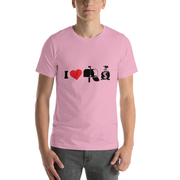 I love mailbox money investor Short-Sleeve Unisex T-Shirt