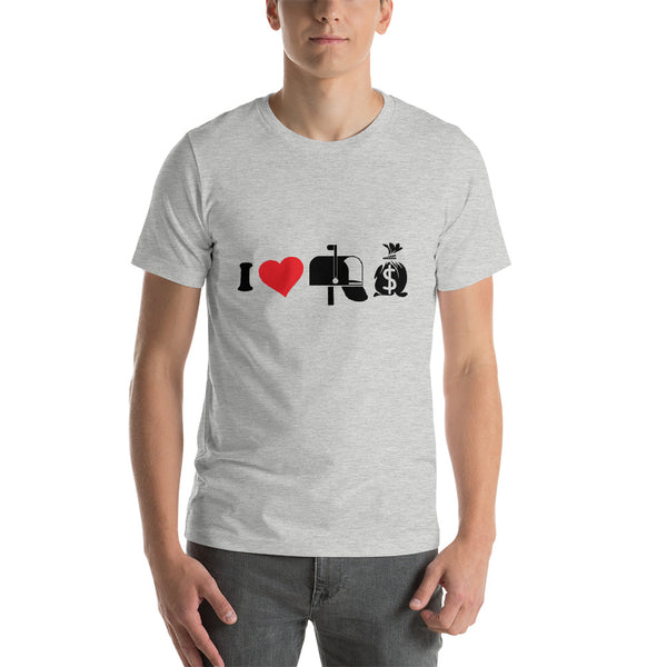 I love mailbox money investor Short-Sleeve Unisex T-Shirt