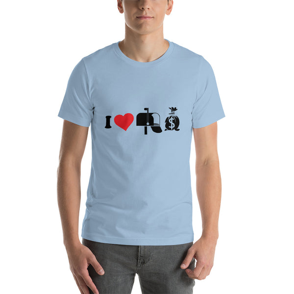 I love mailbox money investor Short-Sleeve Unisex T-Shirt