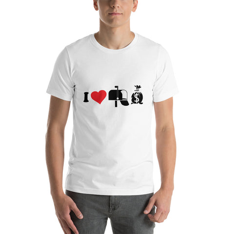 I love mailbox money investor Short-Sleeve Unisex T-Shirt
