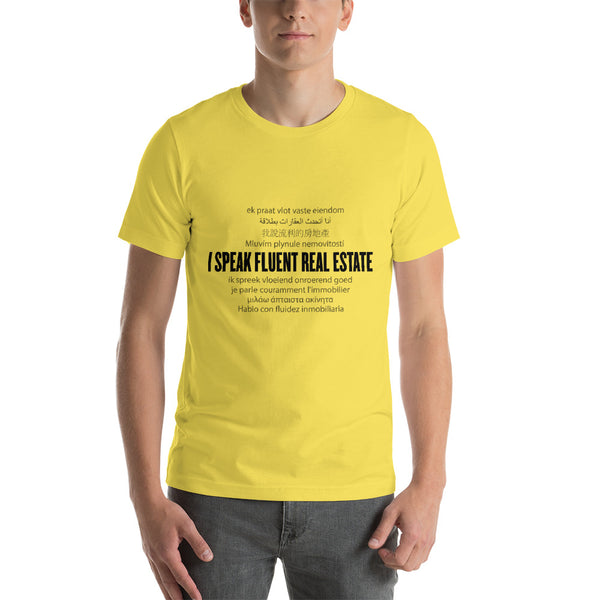 I speak Real Estate Short-Sleeve Unisex T-Shirt