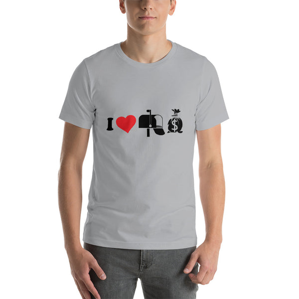 I love mailbox money investor Short-Sleeve Unisex T-Shirt