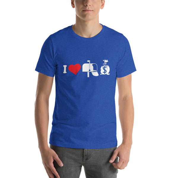 I love mailbox money investor Short-Sleeve Unisex T-Shirt